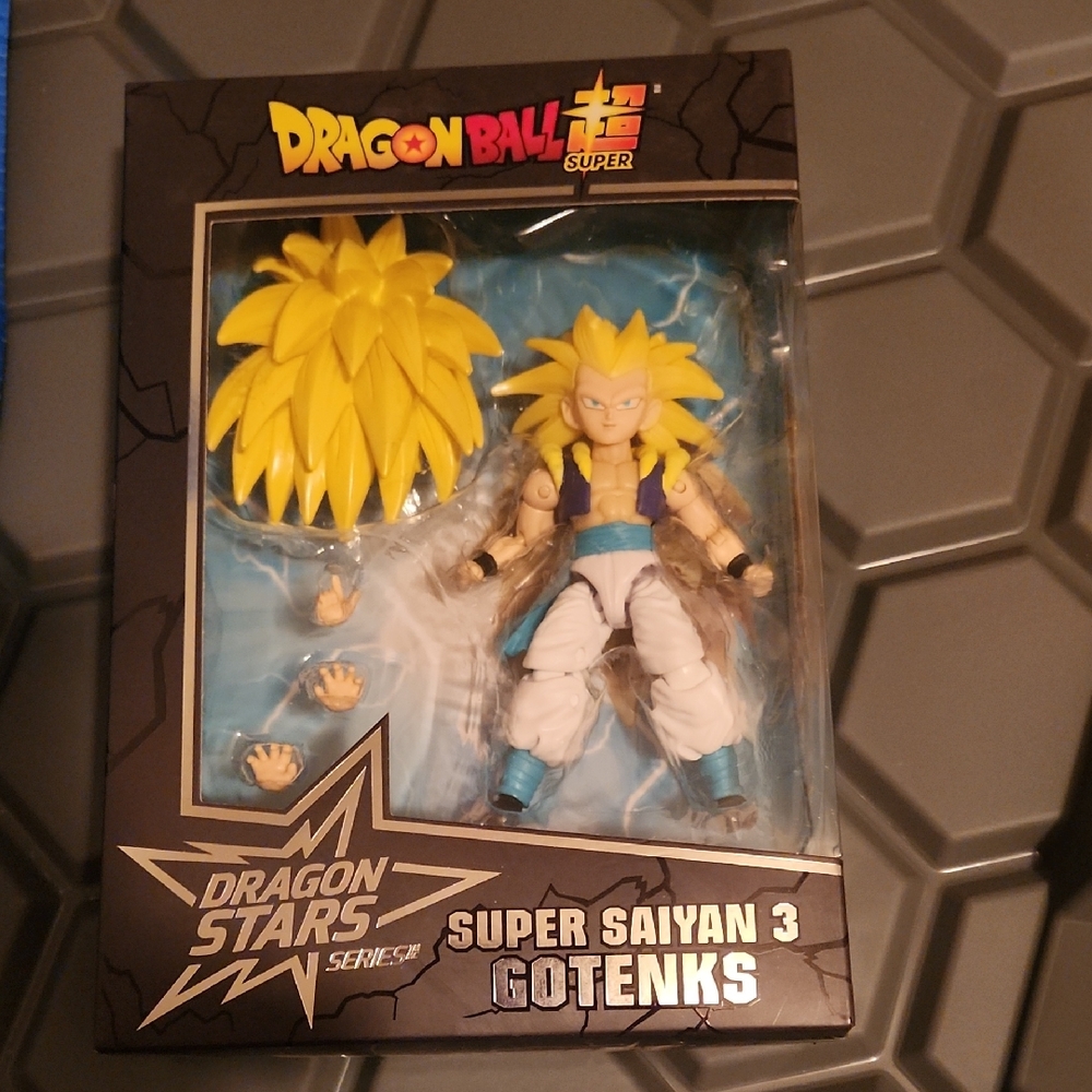 New Bandai Dragonball Dragon Stars Super Saiyan 3 Gotenks 6.5" Action Figure, 4+